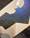 LMT4 Limited Edition Mavi Galaksi Efektli Yarasa Stickerı