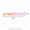 LMT40 Turuncu Pembe Renk Geçişli Lifted Lifesytle Yazılı Etiket