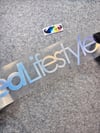 LMT44 Mavi Mor Renk Geçişli Lifted Lifesytle Yazılı Etiket