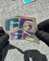 LMT44 Numara Seçenekli Mavi Mor Renk Geçişli 2li Set Numara Stickerı