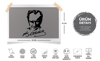 MKA2 Kemal Ataturk Silueti - Mat Siyah