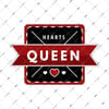 PKR6 Queen Yazili Poker Etiketi