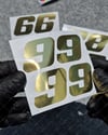 PRS32 Altın Seri Numara Stickerı 2li Set