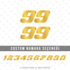 PRS32 Altın Seri Numara Stickerı 2li Set