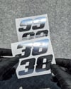 PRS32 Krom Seri Numara Stickerı 2li Set