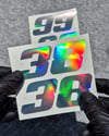 PRS35 Hologram Numara Stickerı 2li Set
