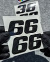 PRS37 Galaxy Efektli Numara Stickerı 2li Set