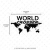 RFBK11 Siyah Reflektif World Crosser (Dunyayi Gezen) Etiketi