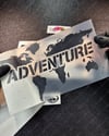 RFBK13 Siyah Reflektif Adventure Yazili Dunya Haritasi