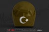 RFBK17 Siyah Reflektif Ay Yildiz Etiketi