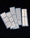 RFBK2 47 Parca Siyah Reflektif Serit Seti