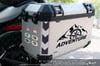 RFBK46 Siyah Reflektif Adventure Yazılı Sticker