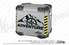 RFBK46 Siyah Reflektif Adventure Yazılı Sticker