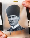 RFHLM109 Ozel Seri - Reflektif Cizgi Calismali Gazi Mustafa Kemal Etiketi - Orta Boy-Kucuk Boy Set