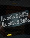 RFHLM111 La Vite e Bella Yazili Etiket Seti