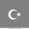 RFHLM13 Reflektif Ay Yildiz Etiketi