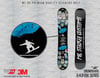 RFHLM132 Reflektif Snowboardcu Silueti Etiketi