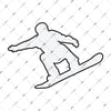 RFHLM132 Reflektif Snowboardcu Silueti Etiketi