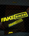 RFHLM133 Reflektif Fake Biker Yazili Etiket 2' li Set