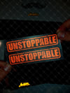 RFHLM134 Reflektif Durdurulamaz (Unstoppable) Yazili Etiket 2'li Set