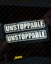 RFHLM134 Reflektif Durdurulamaz (Unstoppable) Yazili Etiket 2'li Set