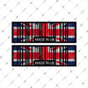 RFHLM142 Reflektif Made In UK (Ingiltere) Yazili Barkod Etiketi 2 li Set