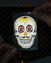 RFHLM16 Reflektif Sugarskull Meksikali Kurukafa Etiketi