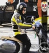 RFHLM16 Reflektif Sugarskull Meksikali Kurukafa Etiketi
