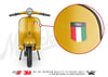 RFHLM177 Reflektif Italy Yazili Etiket