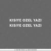 RFHLM190 Reflektif Kisisellestirilebilir Kask Vizoru Etiketi İkili Set
