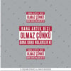 RFHLM199 V2 Bana Bisi Olmaz Yazili Etiket Seti