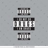 RFHLM201 V2 I Don't Do Drugs Yazili Etiket Seti