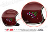 RFHLM234 Reflektif Pence İzi Etiketi Mor Yesil Renk