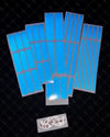RFHLM264 Reflektif Mavi Serit Seti 47 Parca