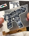 RFHLM277 Reflektif Gengsta Motifli Uzi Etiketi Simetrik İkili Set