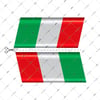 RFHLM65 Reflektif Italya Bayragi Etiketi - Simetrik 2li Set