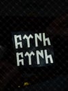 RFHLM70 Reflektif Gokturkce Turk Yazisi - 2'li Set - Beyaz Renk