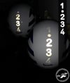 RFHLM74 Reflektif 1 2 3 4 Vites Etiketi Beyaz Renk