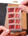 RFHLM83 Vespa Jant Sticker Seti - 4 ad Jant Uzeri Kirmizi Renk
