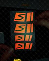 RFHLM84 Vespa Jant Sticker Seti - 2 ad Jant Ici, 2 ad Jant Uzeri