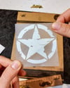 RFHLM88 Reflektif Eskitilmis Desenli Asker Yildizi