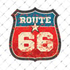 ROU8 Vintage Route 66 Etiketi