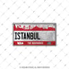 ROU99 Istanbul Hatirasi Plaka Etiketi