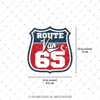ROUP77 Route Van 65 Etiketi