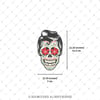SKL26 Elvis Sacli Sugar Skull Kurukafa Etiketi