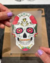 SKL6 Sugar Skull Kurukafa Etiketi