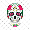 SKL6 Sugar Skull Kurukafa Etiketi