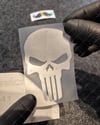 SKL60 Mat Gümüş Gri Kurukafa Stickerı | Fırsat Ürünü