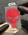 SKL60 Mat Kırmızı Kurukafa Stickerı | Fırsat Ürünü