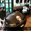 SKL7 Kalp Gozlu Sugar Skull Kurukafa Etiketi